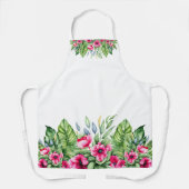 Hübsches florales Tropical Schürze (Vorderseite)