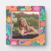 Hübsches florales Whimsisches Foto - Kundenspezifi Fotoplatte (Vorderseite)