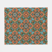 Hübsches, florierendes Damastmuster Fleecedecke (Vorderseite (Horizontal))