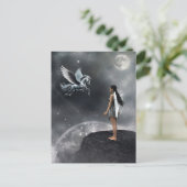 Hübsches Flügeldrachen Postkarte (Stehend Vorderseite)