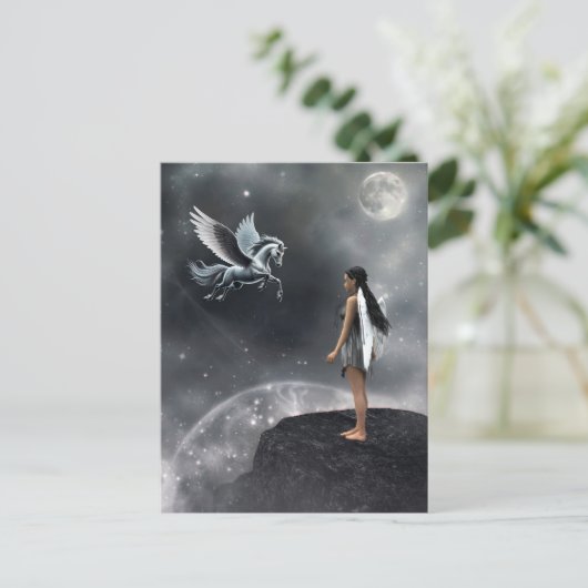 Hübsches Flügeldrachen Postkarte (Stehend Vorderseite)