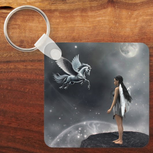 Hübsches Flügeldrachen Schlüsselanhänger (Vorderseite)