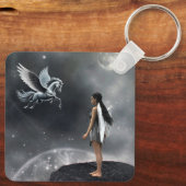 Hübsches Flügeldrachen Schlüsselanhänger (Rückseite)