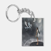 Hübsches Flügeldrachen Schlüsselanhänger (Vorderseite links)