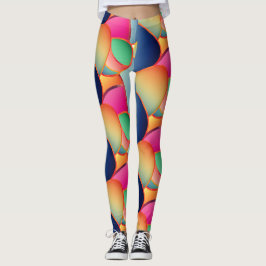 Hübsches Foil farbenprächtiges Wirbles Muster Leggings