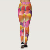 Hübsches Folien-Gradient-Frühlingsfarben-Muster Leggings (Rückseite)