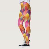 Hübsches Folien-Gradient-Frühlingsfarben-Muster Leggings (Links)