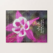 Hübsches Foto der Columbine-Blume mit Angebot Puzzle (Horizontal)