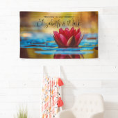 Hübsches Foto einer Lotus-Blume bei einer Hochzeit Banner (Insitu)