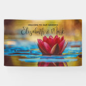 Hübsches Foto einer Lotus-Blume bei einer Hochzeit Banner (Horizontal)