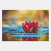 Hübsches Foto einer Lotus-Blume in einem Teich Geschenkpapier Set (Vorderseite)