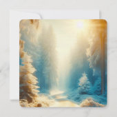 Hübsches Foto Elegante Weihnachtskarte Einladung (Rückseite)