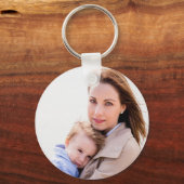 Hübsches Foto für Blumenkranke-Tochter Schlüsselanhänger (Rückseite)