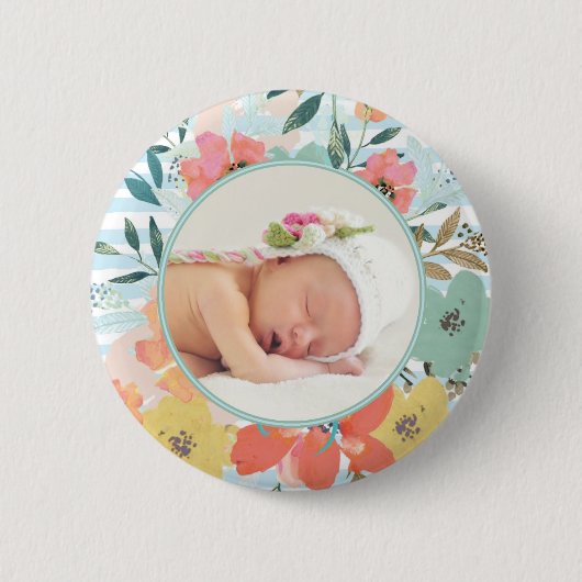 Hübsches Foto für Wasserfarben Button (Vorderseite)