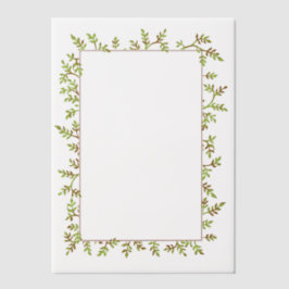 Hübsches Foto oder Textrahmen für Wasserfarben Pergament Einladungen