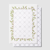 Hübsches Foto oder Textrahmen für Wasserfarben Pergament Einladungen (Versetzt (Einladung))