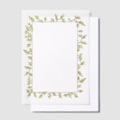 Hübsches Foto oder Textrahmen für Wasserfarben Pergament Einladungen (Versetzt)