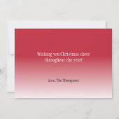 Hübsches Foto Weihnachtskarte Feiertagskarte (Rückseite)