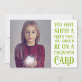 Hübsches Foto Weihnachtskarte Feiertagskarte (Vorderseite)