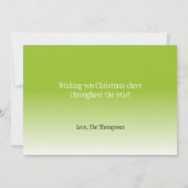 Hübsches Foto Weihnachtskarte Feiertagskarte (Rückseite)