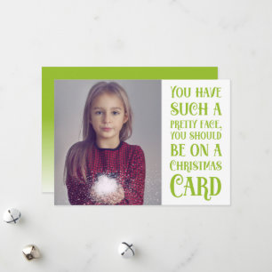 Hübsches Foto Weihnachtskarte Feiertagskarte