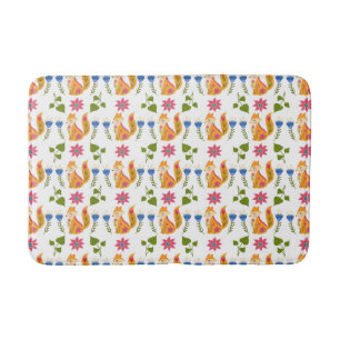 Hübsches Foxy Blumenpastellmuster Badematte