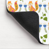 Hübsches Foxy Blumenpastellmuster Mousepad (Ecke)