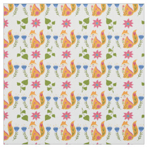 Hübsches Foxy Blumenpastellmuster Stoff