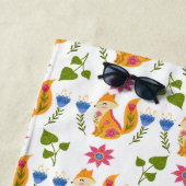 Hübsches Foxy Blumenpastellmuster Strandtuch (Beispiel)