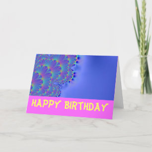 Hübsches Fraktal-alles Gute zum Geburtstag Karte