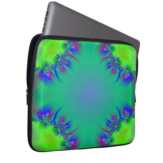 Hübsches Fraktal Design Laptopschutzhülle (Vorne Rechts)