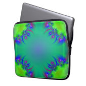 Hübsches Fraktal Design Laptopschutzhülle (Vorderseite Links)