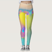 Hübsches Fraktal Leggings (Vorderseite)