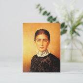 Hübsches Frauenportrait Postkarte (Stehend Vorderseite)