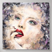 Hübsches Frauenposter Poster (Vorne)