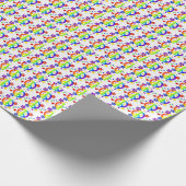 Hübsches Friedenszeichen auf Geschenkpapier (Ecke)