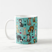 Hübsches Funny Cat Pattern Kaffeetasse (Links)