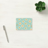 Hübsches Gänseblümchen- und Bienenmuster | Post-it Klebezettel (Büro)