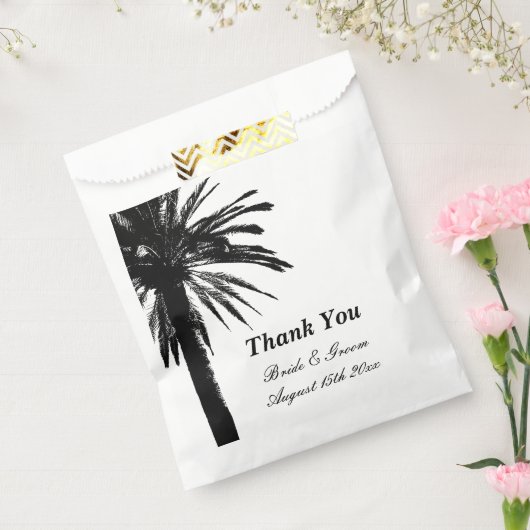 Hübsches Gastgeschenk mit Palmen Geschenktütchen (Versiegelt)