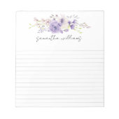 Hübsches, geblümtes Notizblock (Vorderseite)