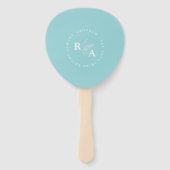 Hübsches, gebogenes Hochzeitsprogramm Fächer (Rückseite)