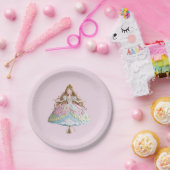 Hübsches Geburtstags-Princess-Party-Plakat Pappteller (Party)