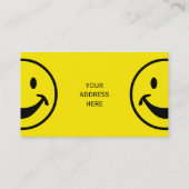 Hübsches Gelb & Streifen + Ihr Rücken. Idee Visitenkarte (Rückseite)