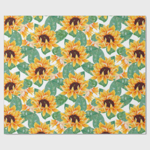 Hübsches Gelb- und Grünmuster Geschenkpapier