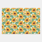 Hübsches Gelb- und Grünmuster Geschenkpapier Set (Vorderseite 2)