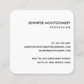 Hübsches Gelb- und Grünmuster Quadratische Visitenkarte (Rückseite)