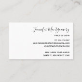 Hübsches Gelb- und Grünmuster Visitenkarte (Rückseite)