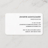 Hübsches Gelb- und Grünmuster Visitenkarte (Rückseite)