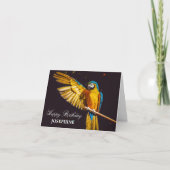 Hübsches Gelbbvögeltier Karte (Vorderseite)