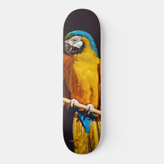 Hübsches Gelbbvögeltier Skateboard (Vorderseite)